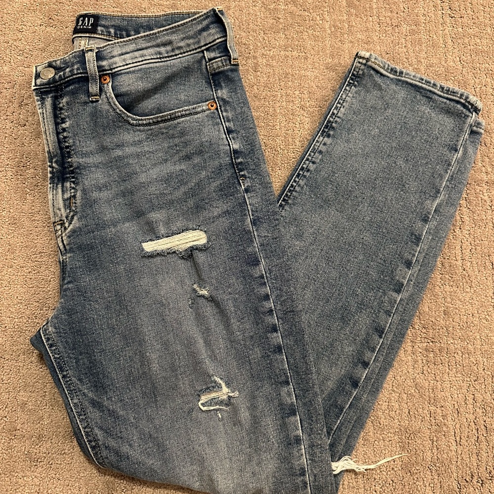GAP High Rise Cigarette Jeans